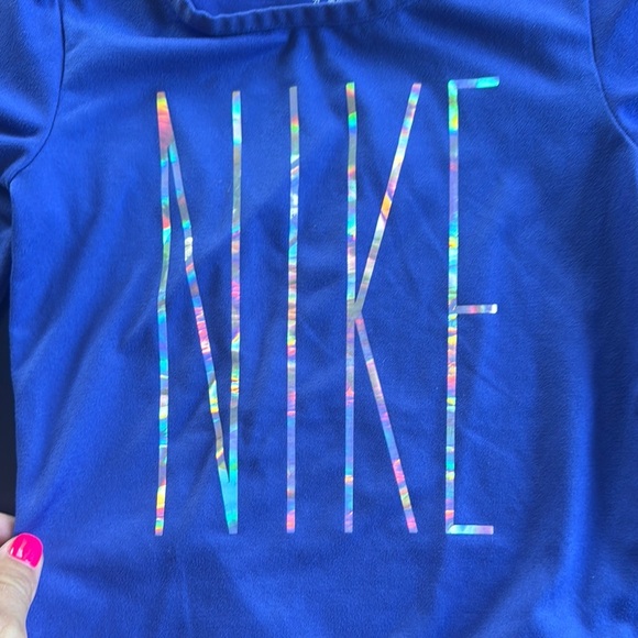 Nike Blue Long Sleeve Tees Sporty Style - Picture 3 of 3